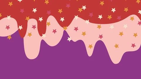 Star confetti icing background Stock Illustration