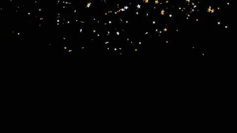 Star confetti vortex burst Vídeos de archivo 346191290