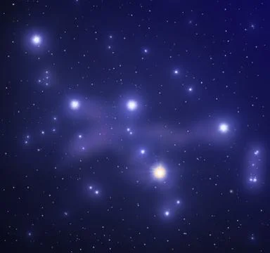 Star constellation Cassiopeia Stock Illustration