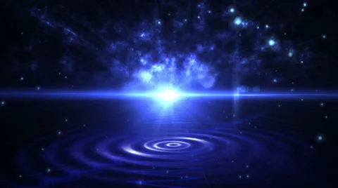 Star creating waves on the water Stock Footage 33855163