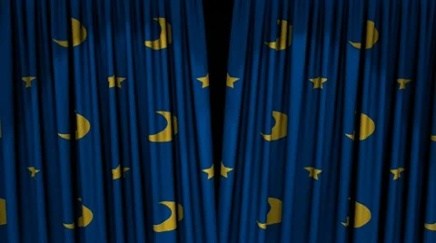 Star Curtains Stock Footage 10434037