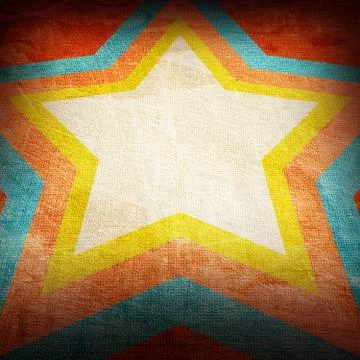 Star on dark grunge background Stock Photos