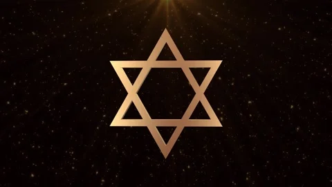 Star of David Background Loop Видео 346739388