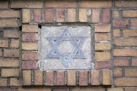 Star of David brick closeup Stock Photos