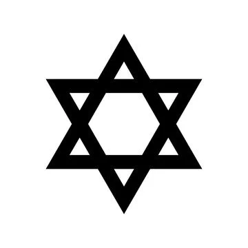 The Star of David is a generally recognized symbol of both Jewish identity Stock Illustration