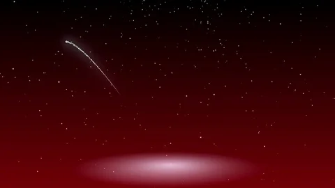 Star of David from glowing blue particles. Computer generated animation Stock Footage 77165047