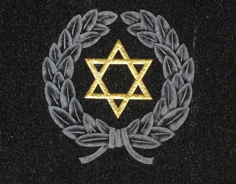 Star Of David Gravestone Stock Photos
