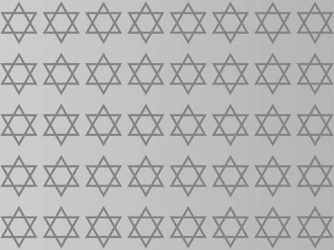 Star of David on a gray background Stock Illustration