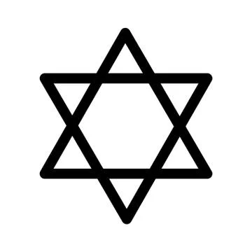 Star of david icon Stock Illustration