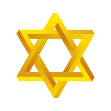 Star David isolated vector element for banner design. Symbol shield icon Stock Illustration