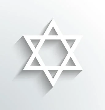Star of David, Judaism celebration. Icon design Stock Illustration