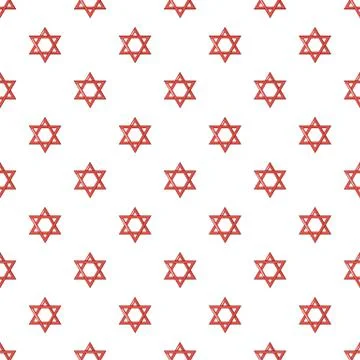 Star of david judaism pattern seamless Illustrazione stock
