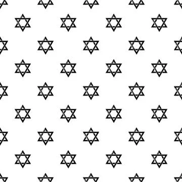 Star david judaism pattern vector seamless イラスト素材