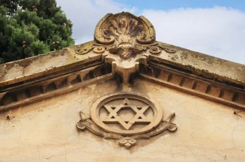 Star of david on monument Stock Photos