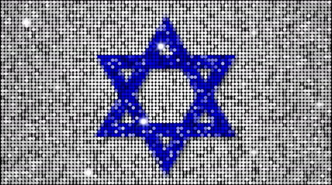The Star of David symbol - seamless looping Stock Footage 54340836