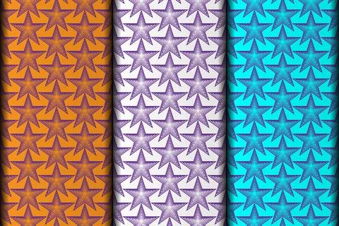 Star decoration vector eps pattern design. Illustrazione stock