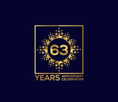 Star Design Shape element, Luxury Gold Color Mixed Design, Anniversary Design Stock Illustration