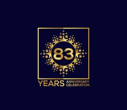 Star Design Shape element, Luxury Gold Color Mixed Design, Anniversary Design 스톡 일러스트