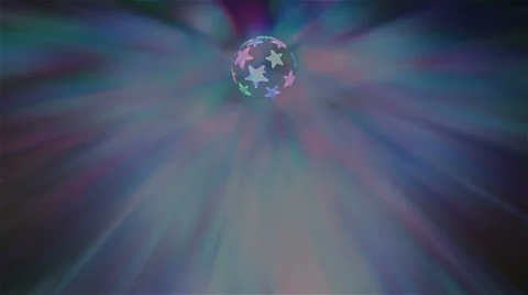 Star disco ball and lights Stock Footage 36272501