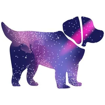 Star dog Stock Illustration