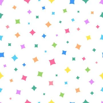 Star dot colorful pattern, multicolor star shape for seamless pattern backg.. Stock Illustration