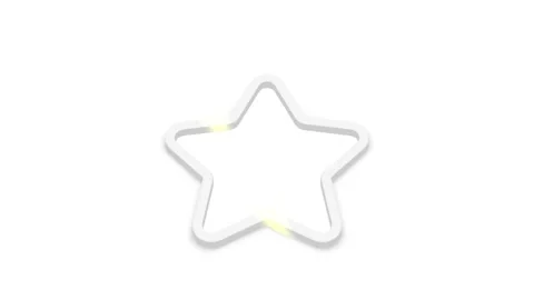 Star drawing white lines on clean background, animation of forming a shape .. Stock Footage 341228842