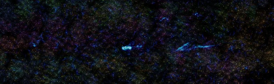 Star dust and pixie dust glitter space backdrop. Space stars and planet conce Stock Illustration