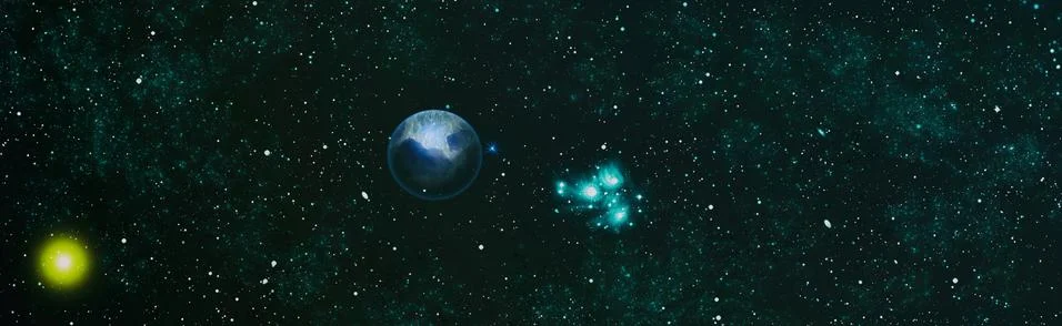 Star dust and pixie dust glitter space backdrop. Space stars and planet conce 스톡 일러스트