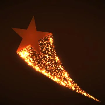 Star with dust Stock Illustration