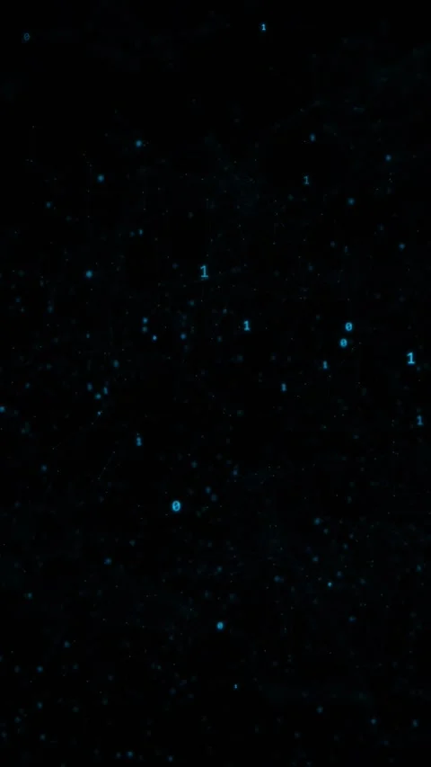 Star dust night motion visual blue floating particles, soft cosmic glow, and dar Stock Footage 340577009