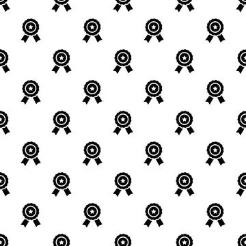Star emblem pattern seamless vector Illustrazione stock