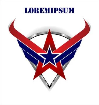 Star emblem. star insignia. Stock Illustration