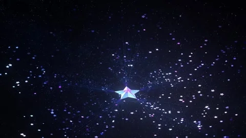 Star is emitting a many rays in all sides. Stock Footage 261728259