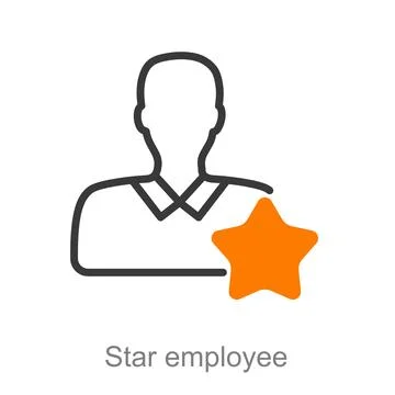 Star employee Stock Illustration