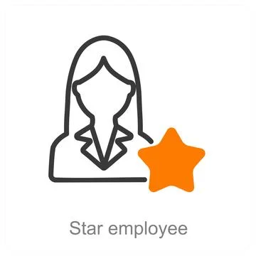 Star employee Stock Illustration