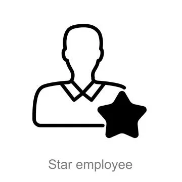 Star employee Stock Illustration