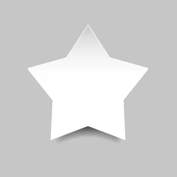 Star Empty Blank label sticker Stock Illustration