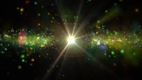 Star explosion in a galaxy of an nebula Stock Illustration