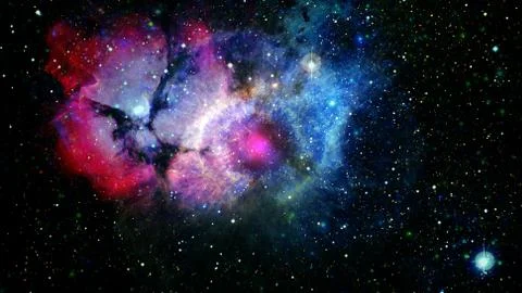 Star explosion in a galaxy of universe. Elements of this image furnished by N Stock Photos
