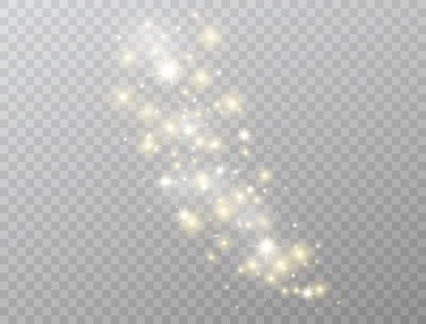 Star explosion. Glowing light effect isolated on transparent background. Star Stock Illustration