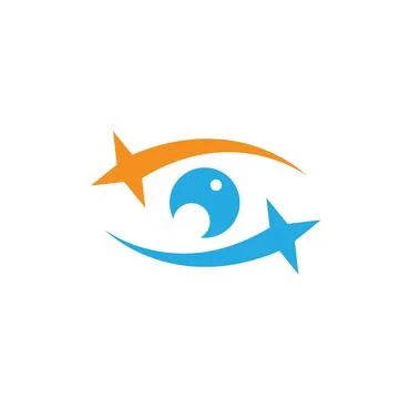 Star eye icon vector illustration design template Stock Illustration