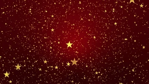 Star Fall on Red Loop Stock Footage 121640284