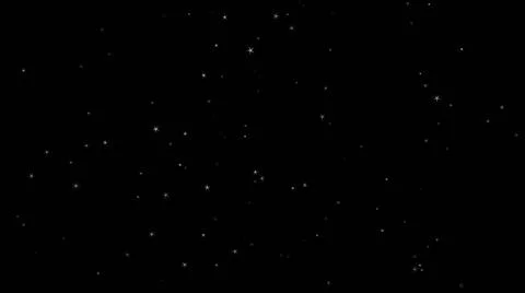 Star falling from sky top. Stardust isolated black background for motion g... Stock Photos