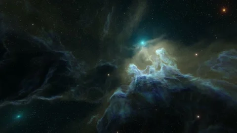 Star field and nebula in outer space,8k video Stockbeeldmateriaal 219979704