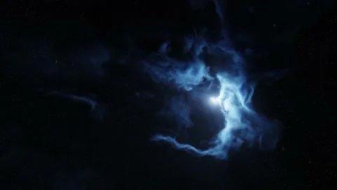 Star field and nebula in outer space Stock Footage 220905797