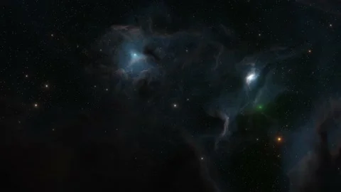 Star field and nebula in outer space Stock Footage 220905800