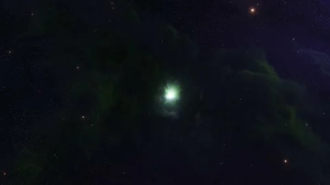Star field and nebula in outer space Stock Footage 220905944