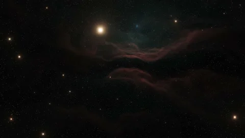 Star field and nebula in outer space Stock Footage 220906036