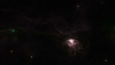 Star field and nebula in outer space Stock Footage 221167368