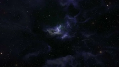 Star field and nebula in outer space Stock Footage 221387425
